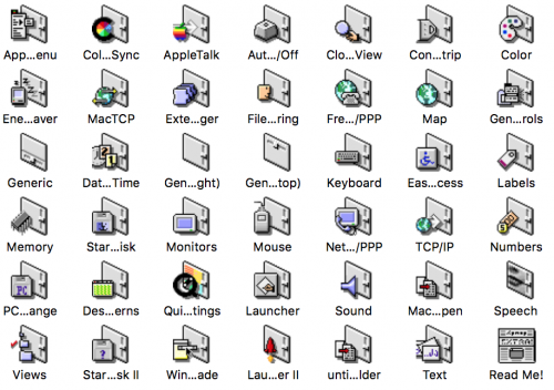 Apple's Mac OS 7.5.5 icons